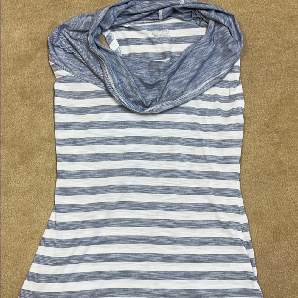 Converse cowl neck striped tank